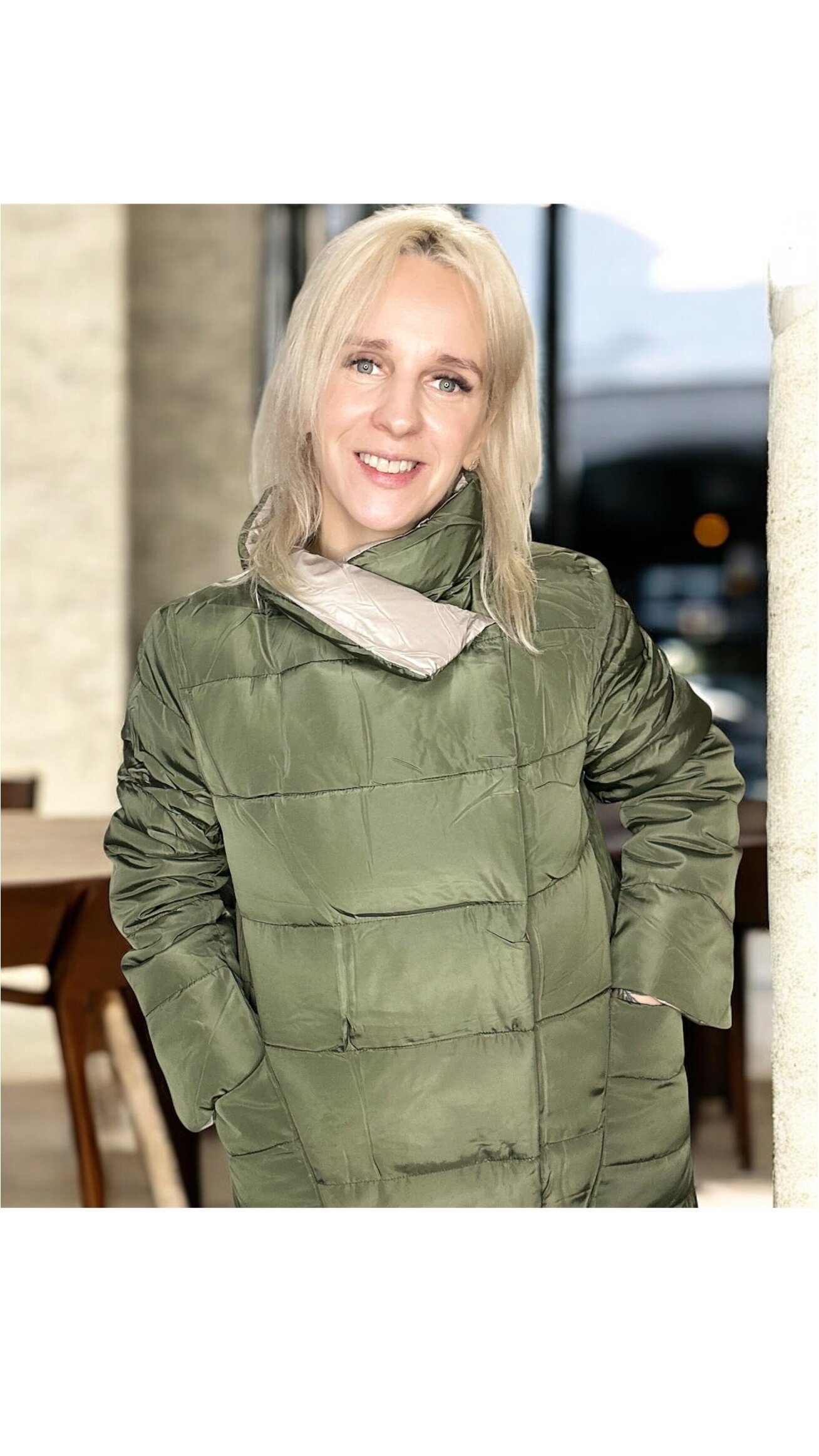 DVUPUSĖ STRIUKĖ BE KAPIŠONO -2in1 ,,ELEGANTIŠKOJI” 1