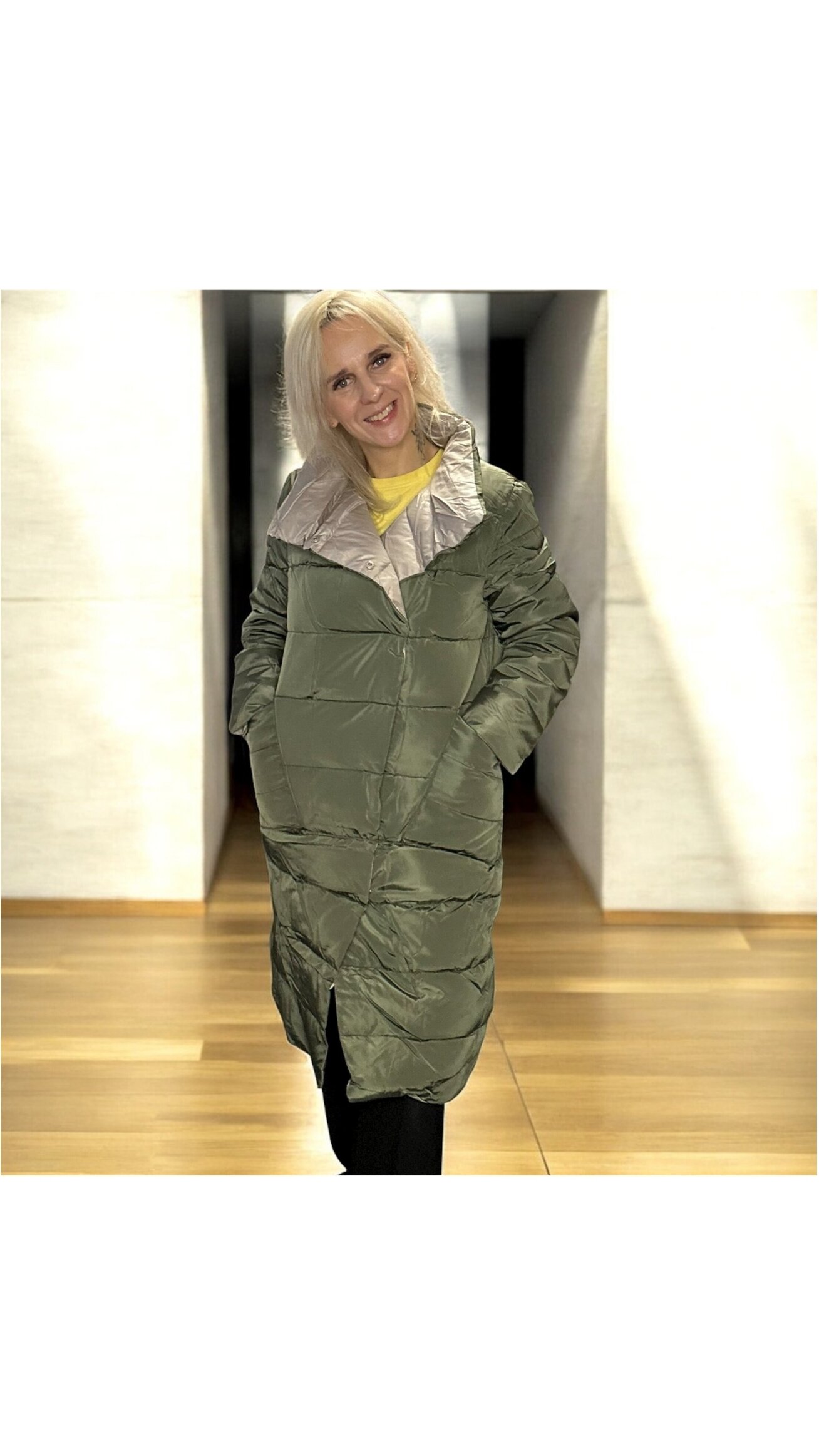 DVUPUSĖ STRIUKĖ BE KAPIŠONO -2in1 ,,ELEGANTIŠKOJI”